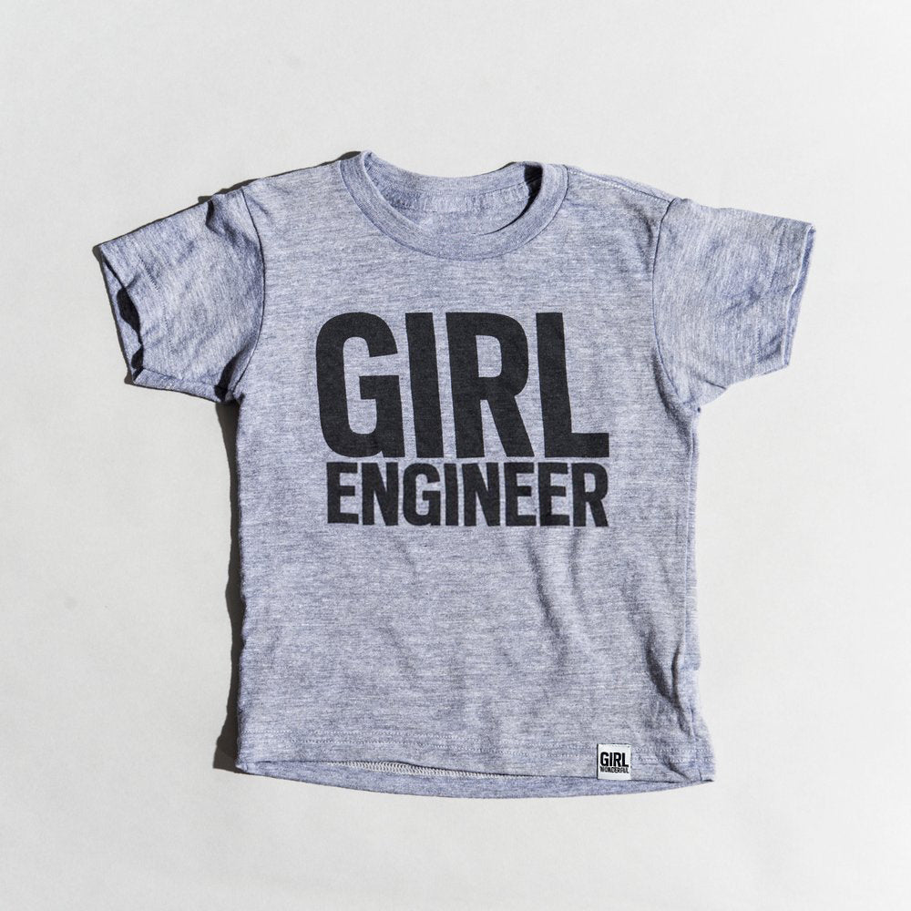 Girl Engineer tri-blend tee, youth and adult sizes, #GirlStrong #girlpower #stem #girlengineer #girlwonderful