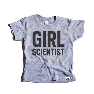 Girl Scientist tri-blend tee, youth and adult, #GirlStrong #girlpower #S.T.E.M. #girlscientist #girlwonderful