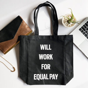 Tote bag, Equal Pay for Women, Woman Power